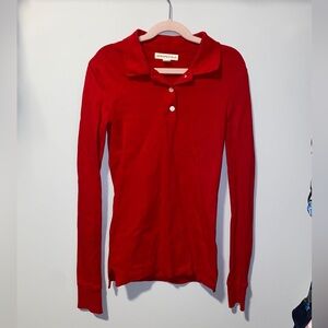 Aeropostale Vibrant Red Tight Collared Polo